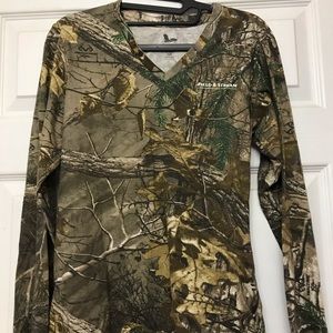 Field and Stream Camo long sleeved shirt.